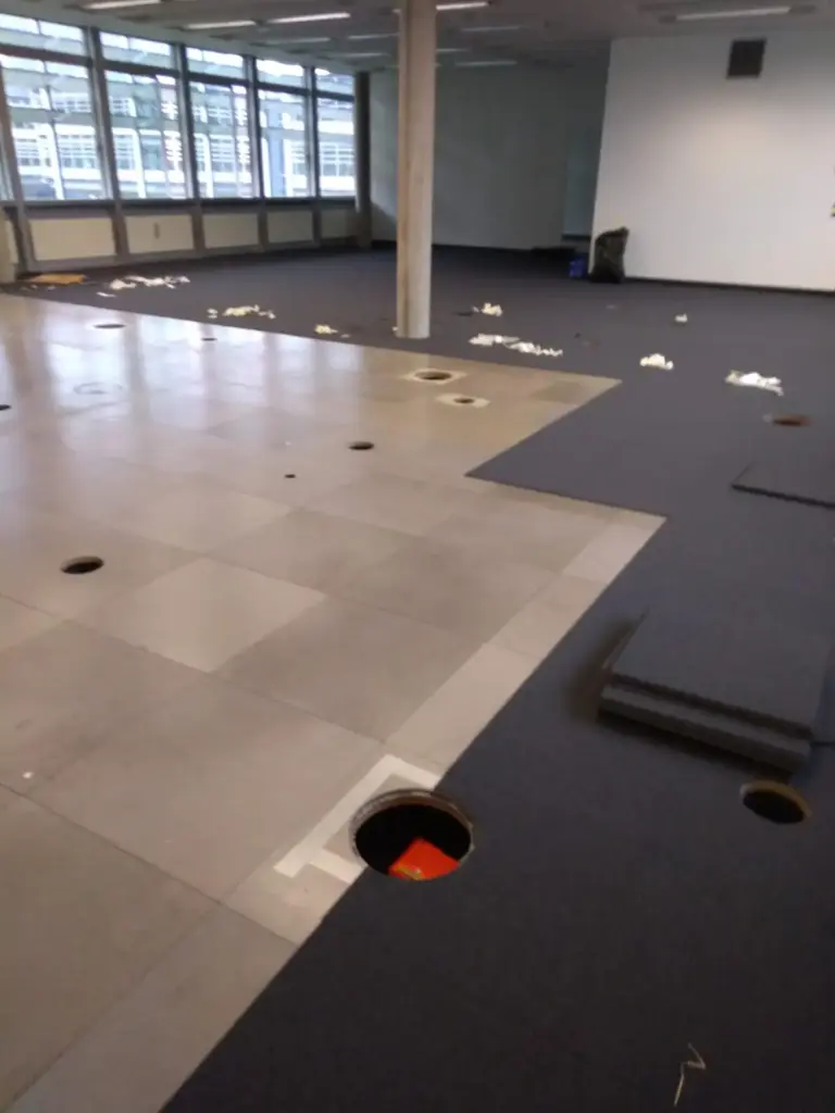 Pavimento con moquette per palestra